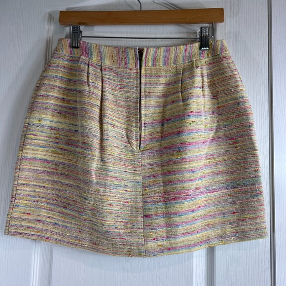 Leona by Lauren Leonard Women's Mini Skirt Textured Tweed Multicolor Size 4 - Picture 2 of 11